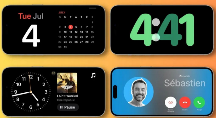 兴仁苹果手机维修分享iOS17横屏充电待机显示有什么好处 