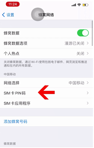 兴仁苹果14维修网分享如何给iPhone14的SIM卡设置密码 