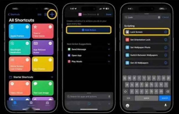 兴仁苹果14锁屏维修店分享iPhone14升级iOS16.4后如何创建锁屏快捷方式 