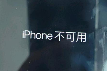 兴仁苹果服务网点分享锁屏界面显示“iPhone 不可用”如何解决 